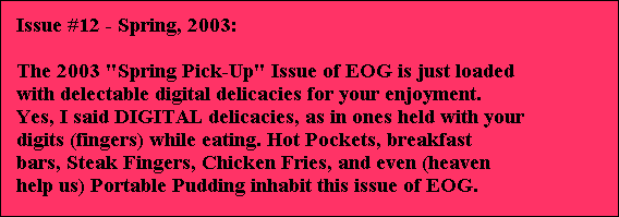 Issue #12 - Spring 2003