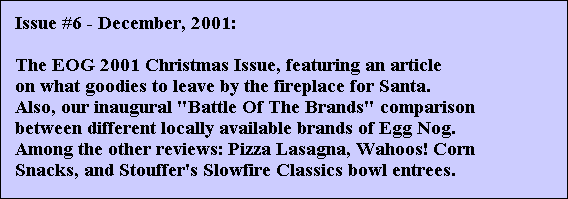 Issue #6 - December 2001